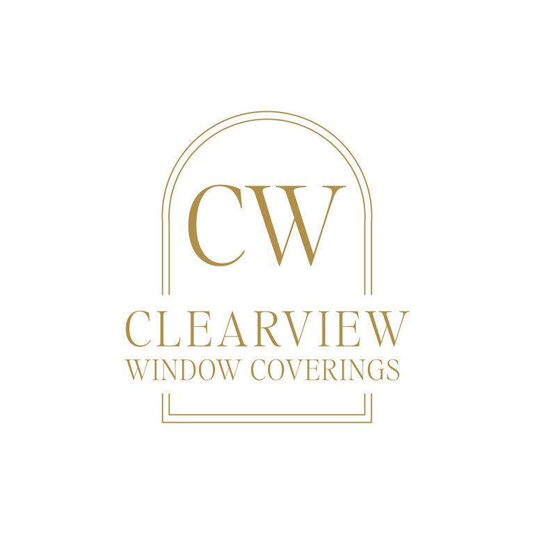 Custom window coverings in Bellingham / Clearview coverings logo