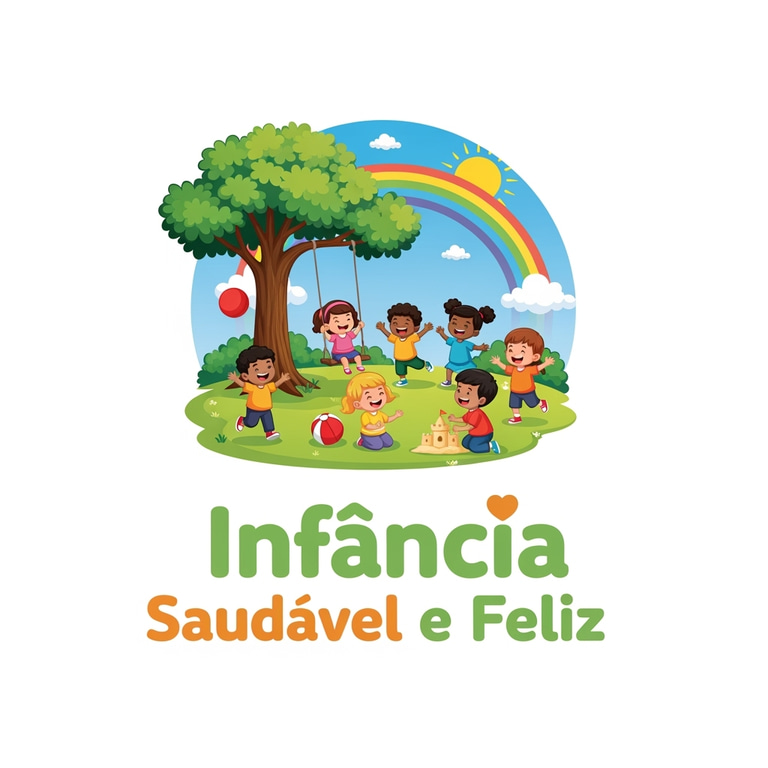 Infância Saudável e Feliz logo