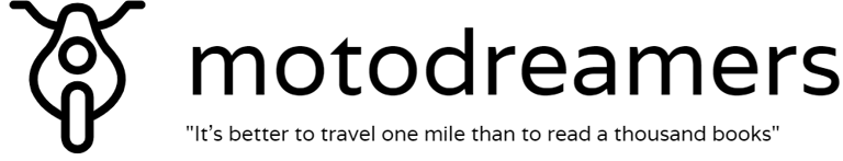 MOTODREAMERS motorcycle adventures all over the world logo