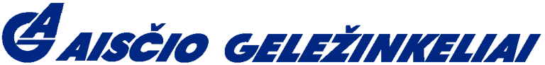 Aisčio geležinkeliai logo
