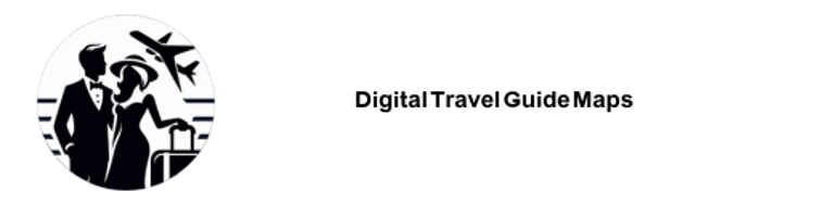 digital travel guide maps logo