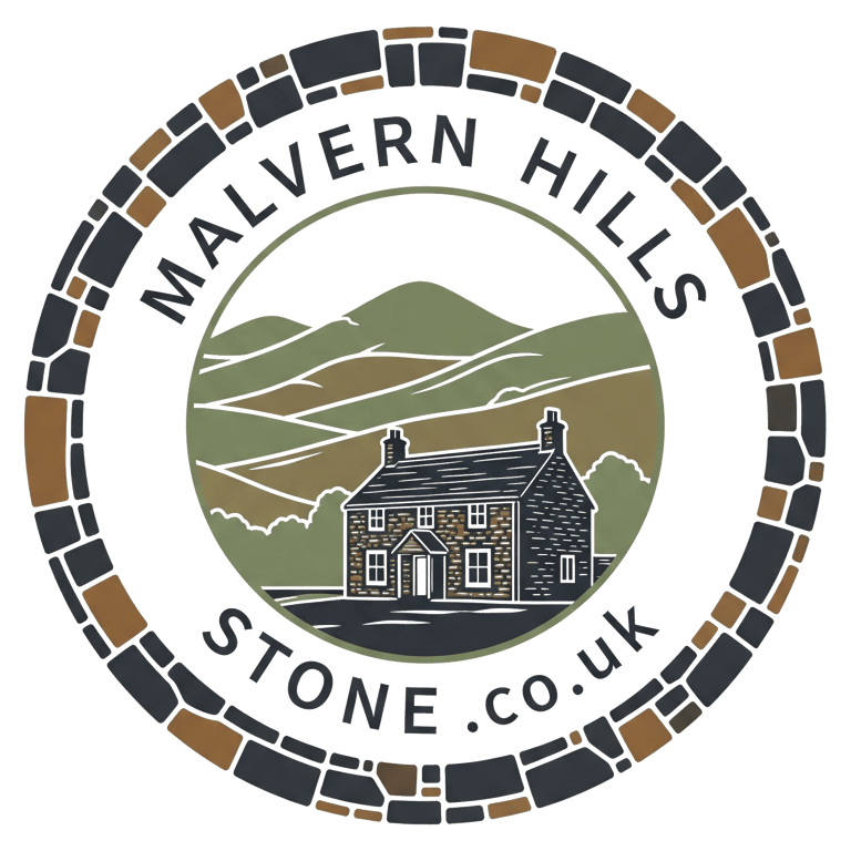 malvern hills stone logo