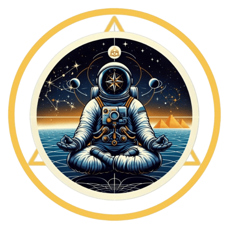 "Find Your Spiritual INNER STAR" with MeditatingAstronaut.com logo