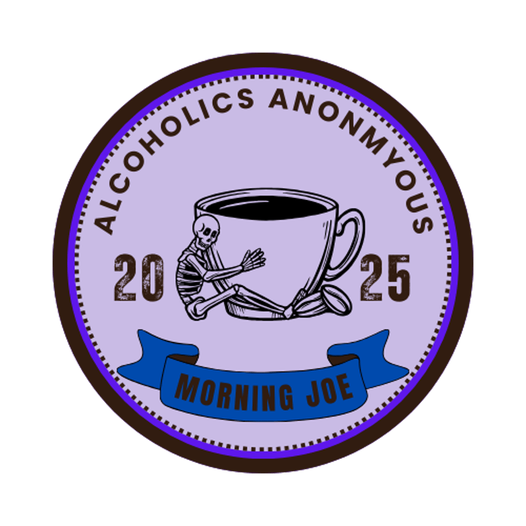 Morning Joe An International Meeting of Alcoholics Anonymous logo