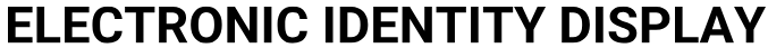 ELECTRONIC IDENTITY DISPLAY logo