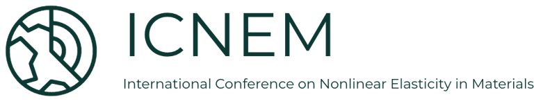 ICNEM, International Conference on Nonlinear Elasticity in Materials, geophysics logo