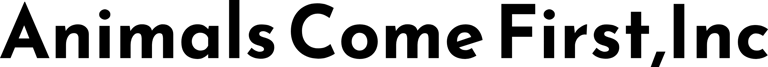 Animals Come First, Inc. logo