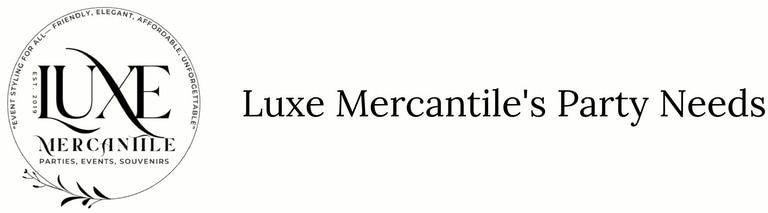 Luxe Mercantile's Party Needs logo