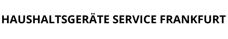 Haushaltsgeräte Service Frankfurt  logo