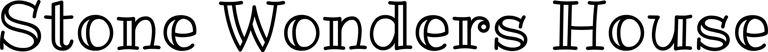 Stone Wonders House logo