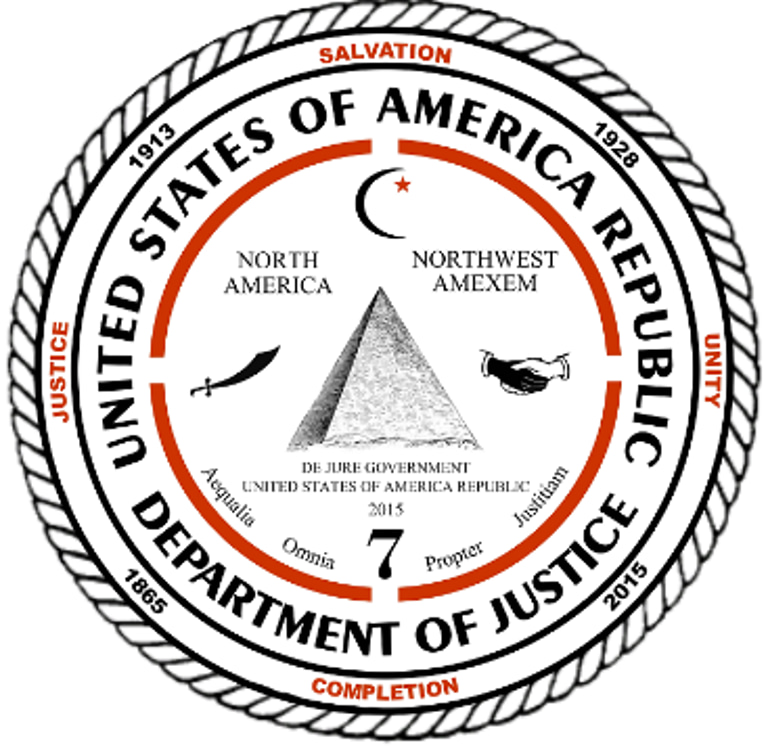 United States of America Republic Department of Justice logo