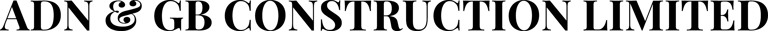 ADN&GB Construction Ltd is a London construction company, first fix and second fix works, full refurbishment, extensions, loft conversions, gandens, driveways and land developments logo