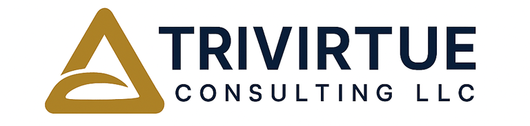 TriVirtue Consulting – People First. Systems Next. Success Always logo