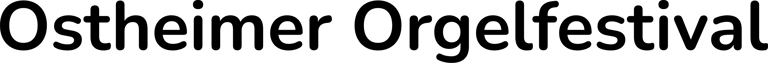 Ostheimer Orgelfestival logo