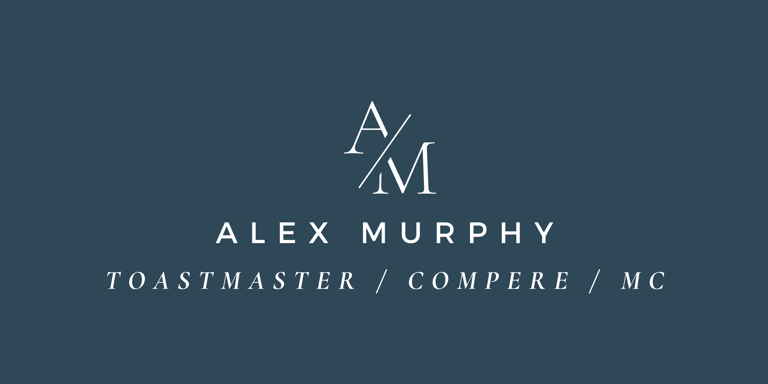 Alex Murphy, Professional Toastmaster and Master of Ceremonies logo