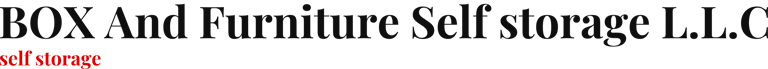 BOX And Furniture Self storage L.L.C logo