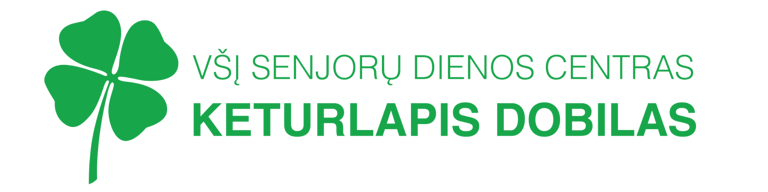 Keturlapis dobilas – pagalba į namus ir dienos centro paslaugos Kaune, senjorams ir neįgaliesiems  logo