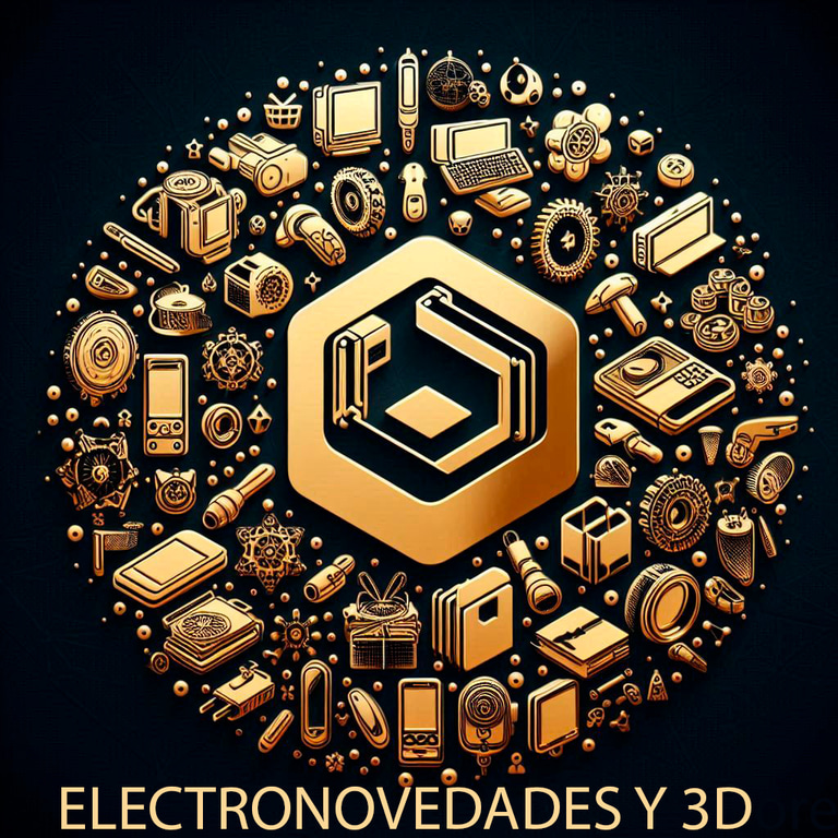 Electronovedades y 3d "Duering" logo
