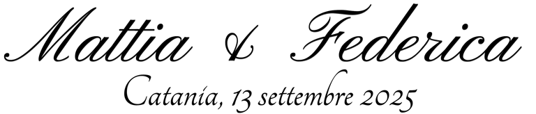 Mattia & Federica logo