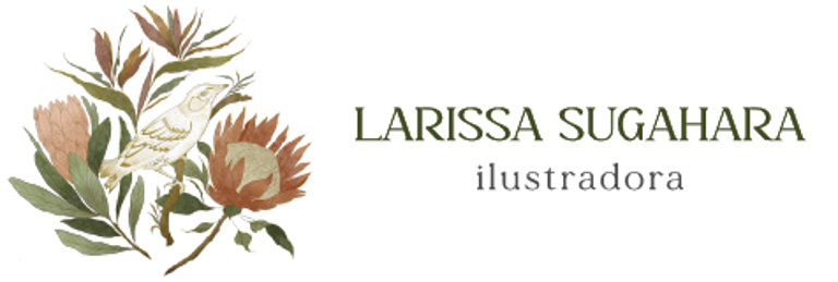 Larissa Sugahara ✽ Ilustração e Tattoo logo