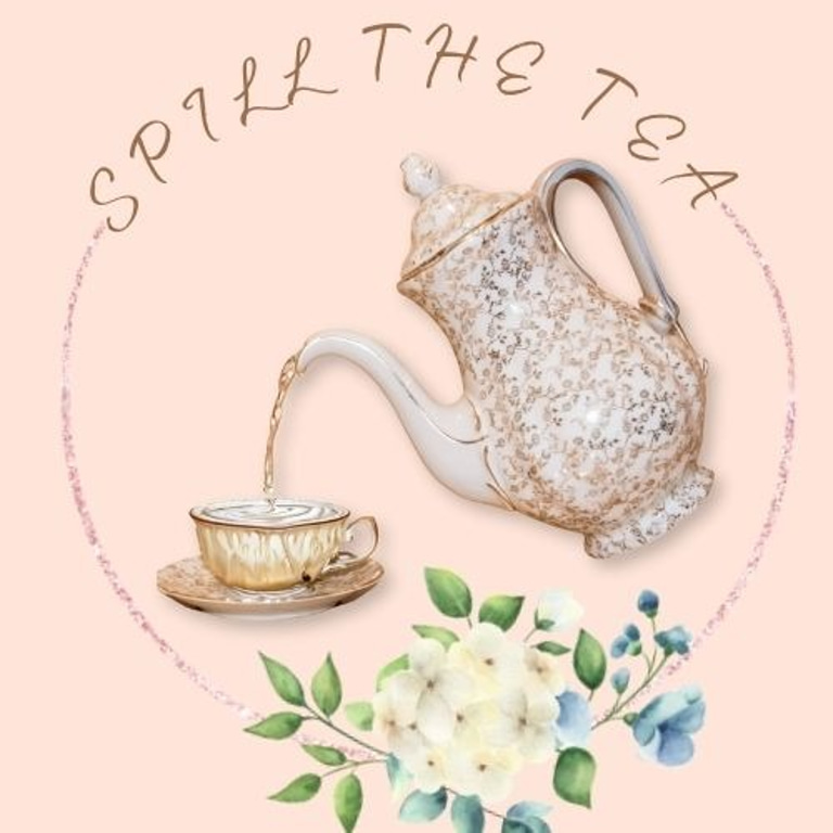 Spill the tea letters logo