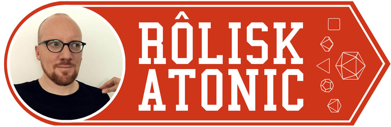 Rôliskatonic, Damien Coltice, jeu de rôle, jeux de rôle, jdr, Zombies d100 system logo