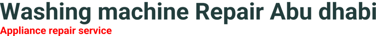Washing machine Repair Abu dhabi logo
