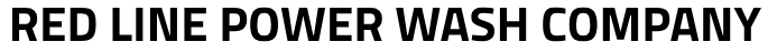 RED LINE POWER WASH COMPANY logo
