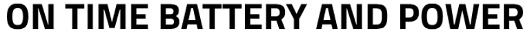 ON TIME BATTERY AND POWER logo