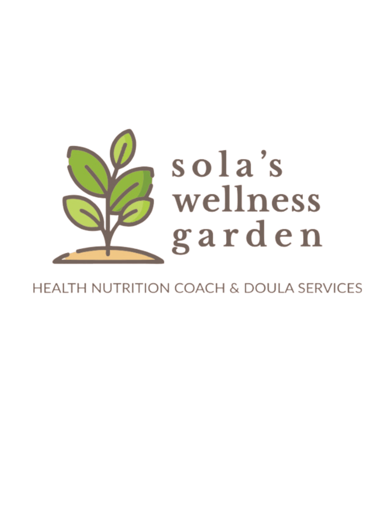 Sola's Wellness Garden Health Nutrition Life Coach and Doula Services logo