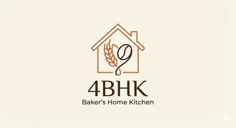 The 4BHK- Baker's Home Kitchen logo