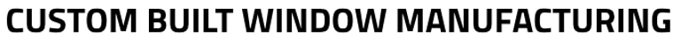 CUSTOM BUILT WINDOW MANUFACTURING logo