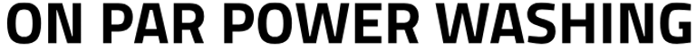 ON PAR POWER WASHING logo