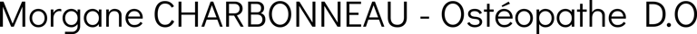 Morgane CHARBONNEAU Ostéopathe D.O logo