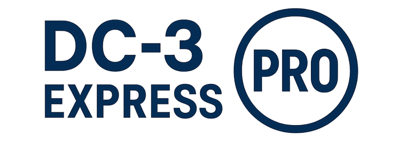 Constancia DC-3 Express — Oficial, 100% en línea logo