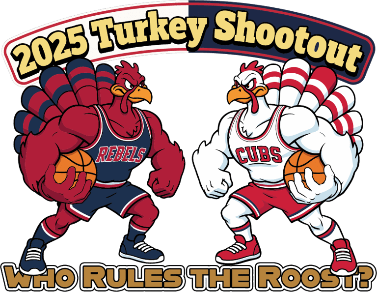 Turkey Shootout Cubs V Rebels logo