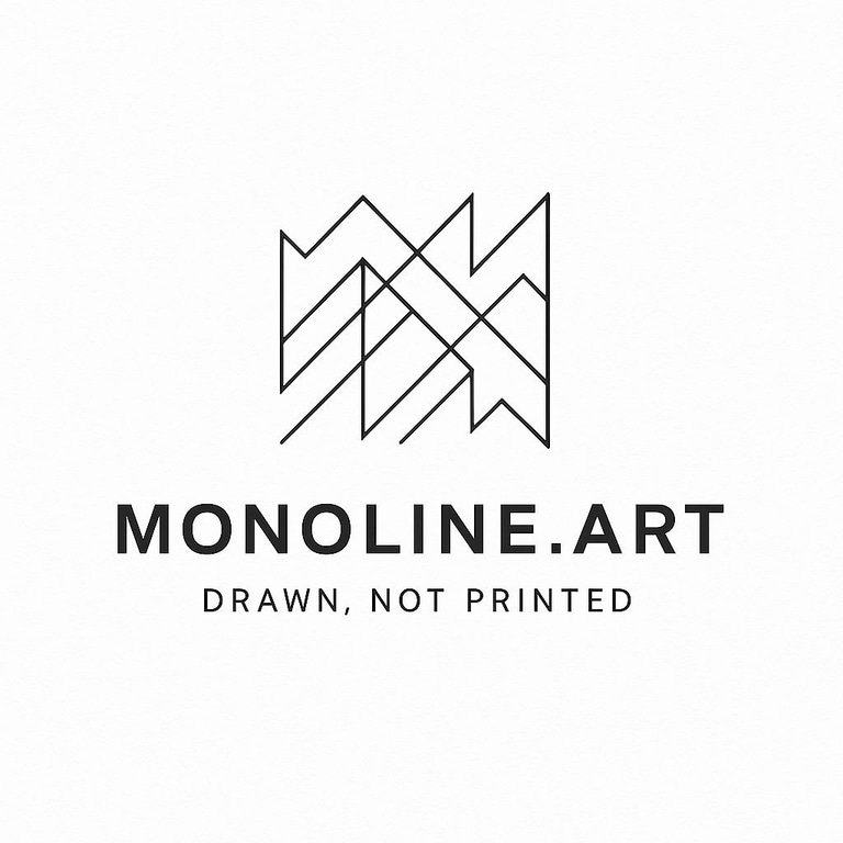 MONOLINE.ART, rysunek, ploter, twórca, artysta, drawplotter logo