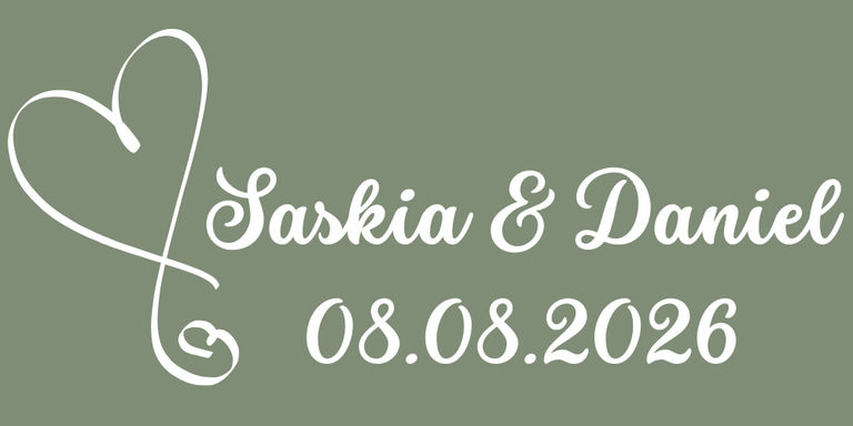 Hochzeit Saskia und Daniel logo