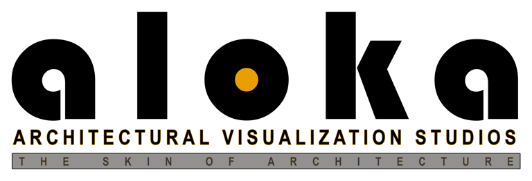 ALOKA ARCHITECTURAL VISUALIZATION STUDIO logo