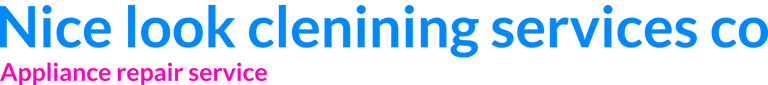 Nice look clenining services co logo