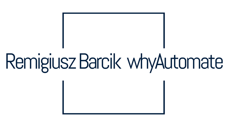 whyAutomate Remigiusz Barcik logo
