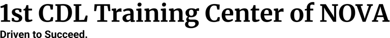 1st CDL Training Center of NOVA logo