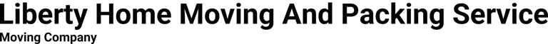 Liberty Home Moving And Packing Service logo
