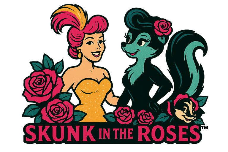 Skunk in the Roses logo