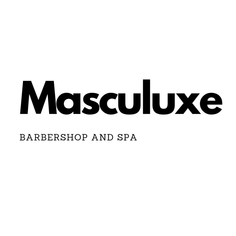 masculuxe barbershop and spa logo