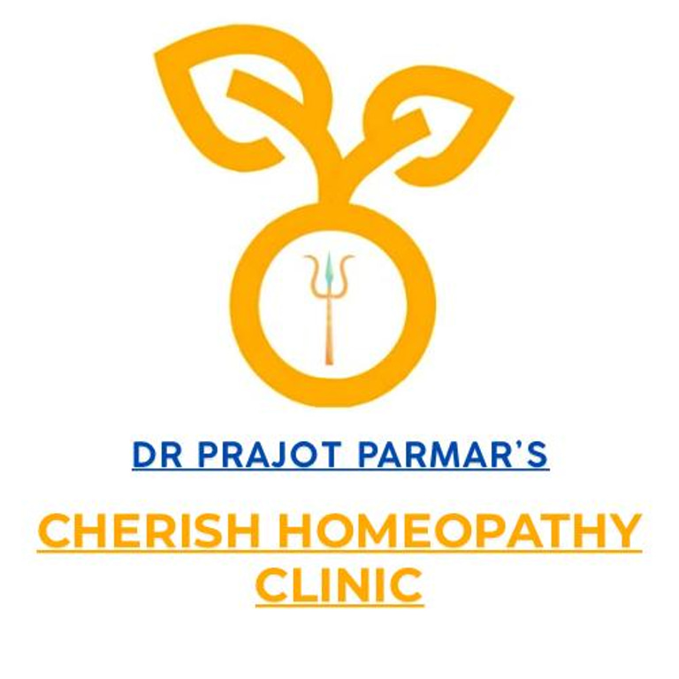 dr prajot parmar cherish homeopathy clinic logo