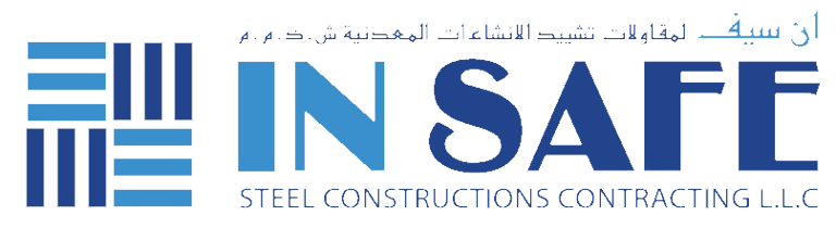 Insafe steel construction services, DUBAI logo