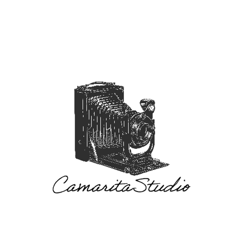 Fotografia de retratos, bodas, familias & novios. Camaritastudio logo