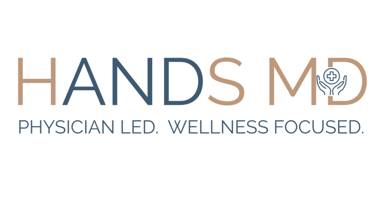 HANDS MD. Physician led, Wellness Focused. logo