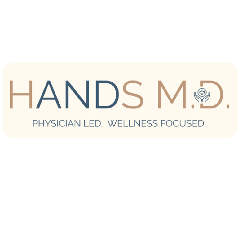 HANDS MD. Physician led, Wellness Focused. logo